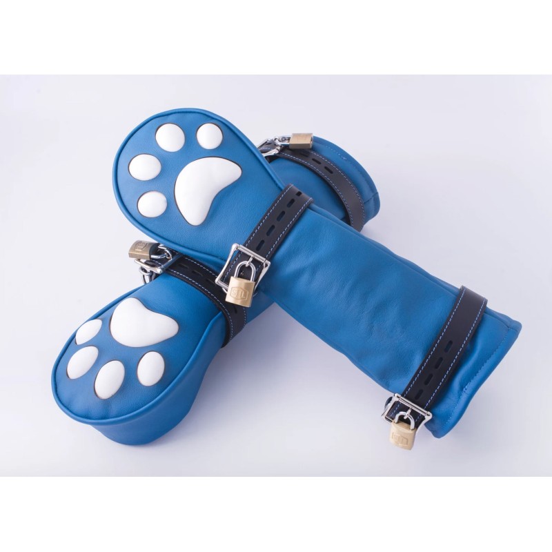 G8DBOY Long Puppy Play gloves with cat silicone claws