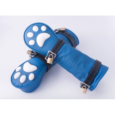 G8DBOY Long Puppy Play gloves with cat silicone claws