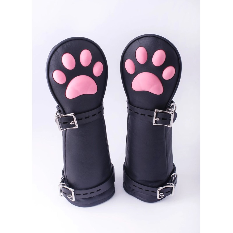 G8DBOY Long Puppy Play gloves with cat silicone claws