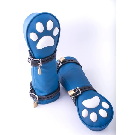 G8DBOY Long Puppy Play gloves with cat silicone claws