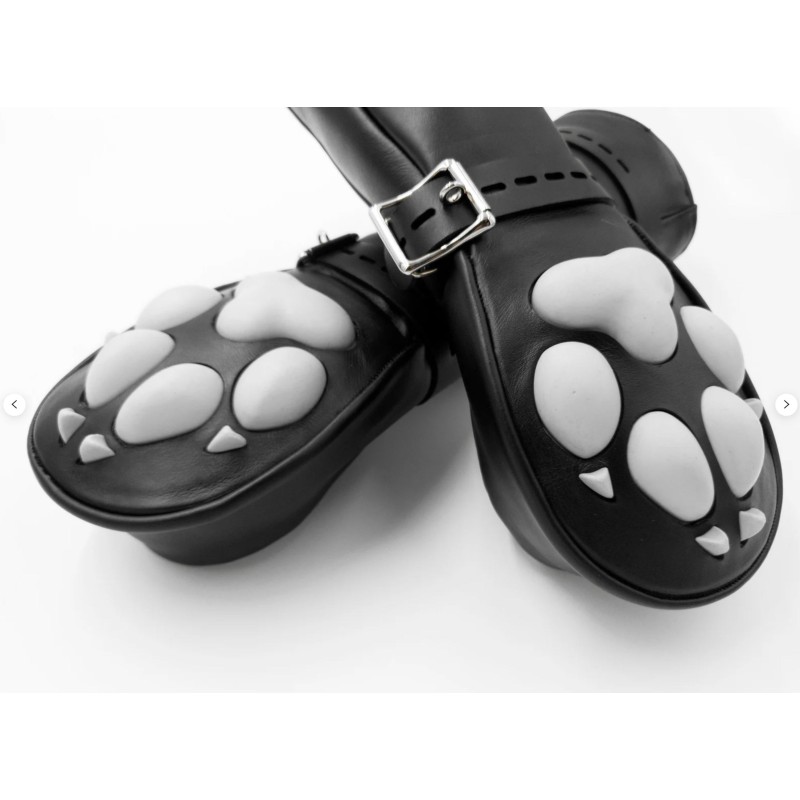 G8DBOY Puppy Play gloves with silicone dog claws BDSM