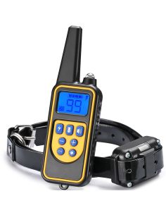 Electric training collar for a dog with a range of up to...