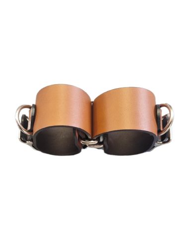 Leather set of clamps - handcuffs